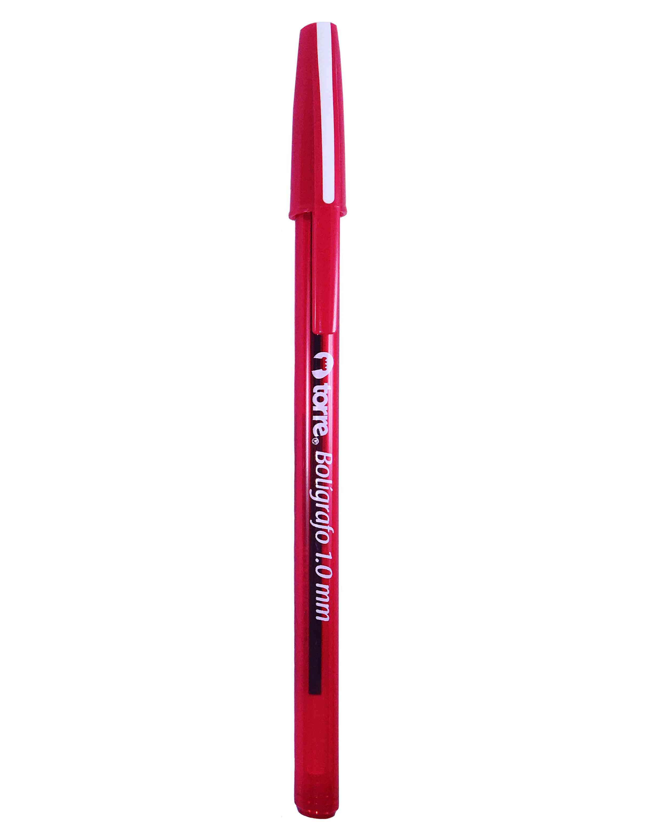 Bolígrafo punta media 1.0 mm rojo Torre
