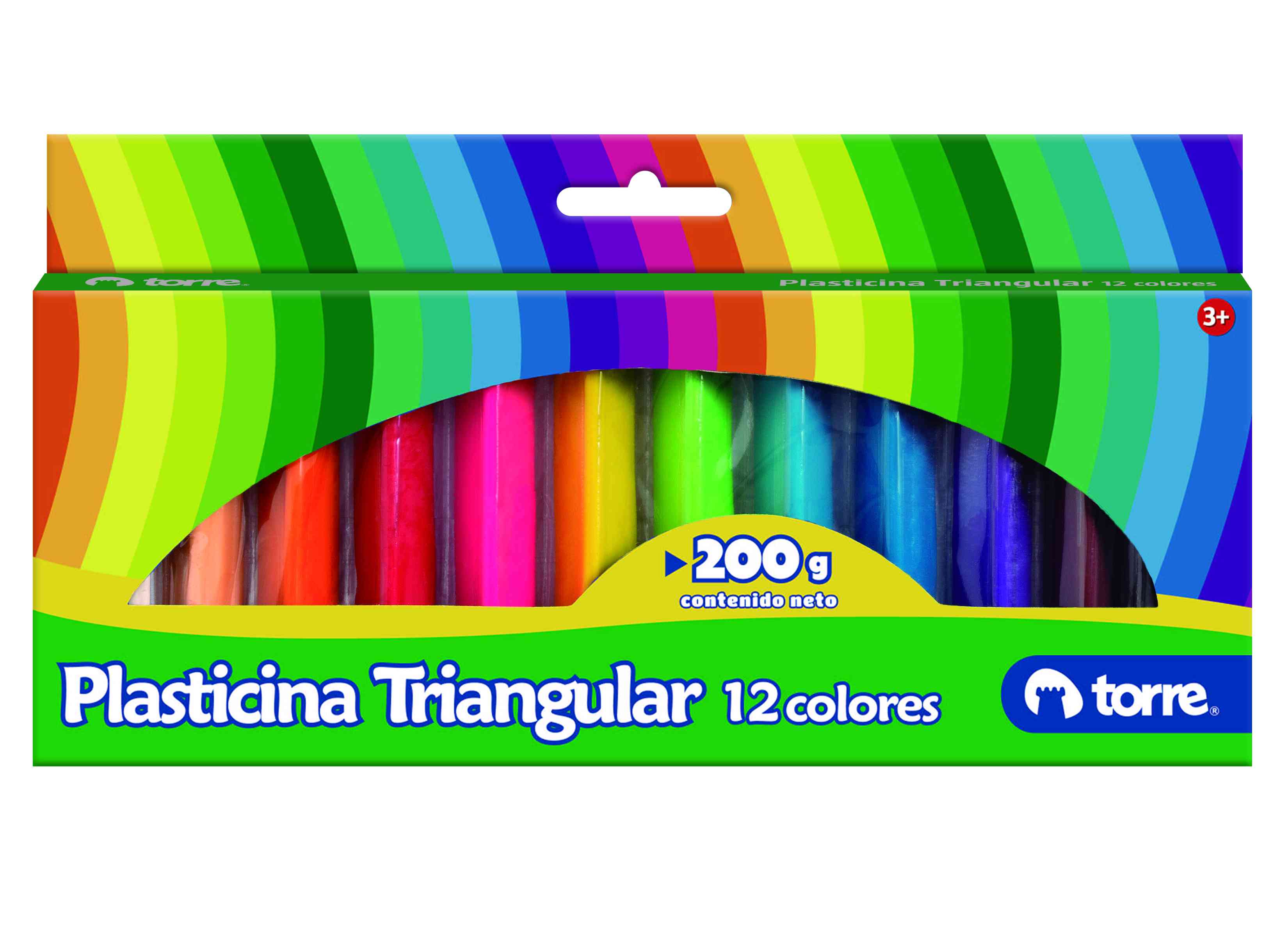 Plasticina triangular 12 colores Torre