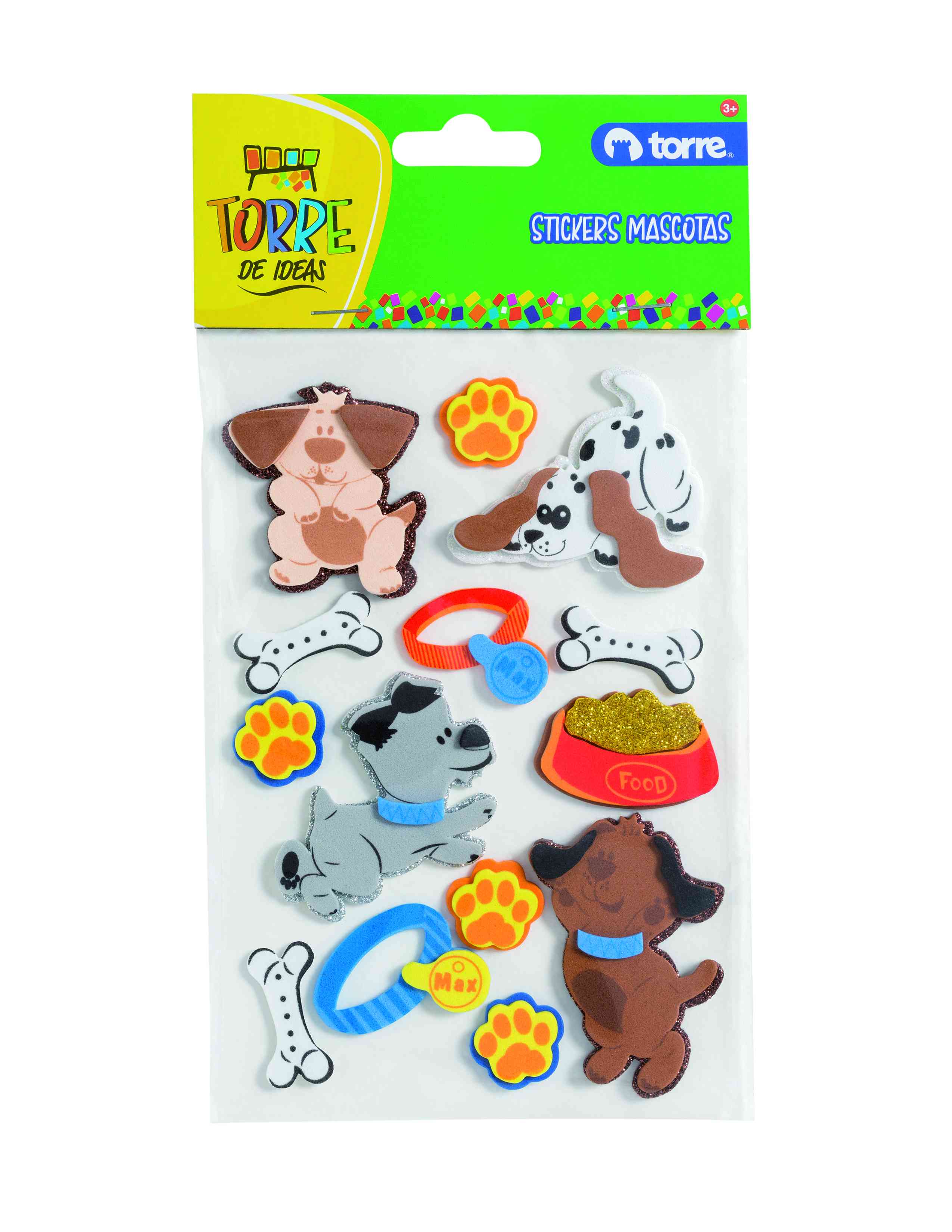 Stickers goma eva perros